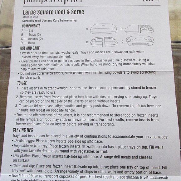 Pampered Chef Cool & Serve Tray - Picture 6 of 7